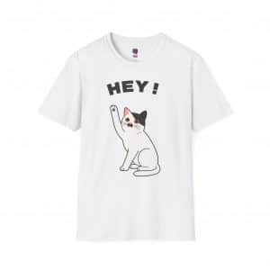 T-shirt moustache cat, unisexe