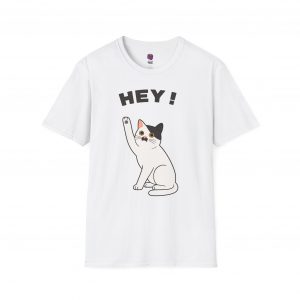 T-shirt moustache cat, unisexe